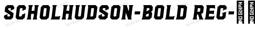 ScholHudson-Bold Reg字体转换